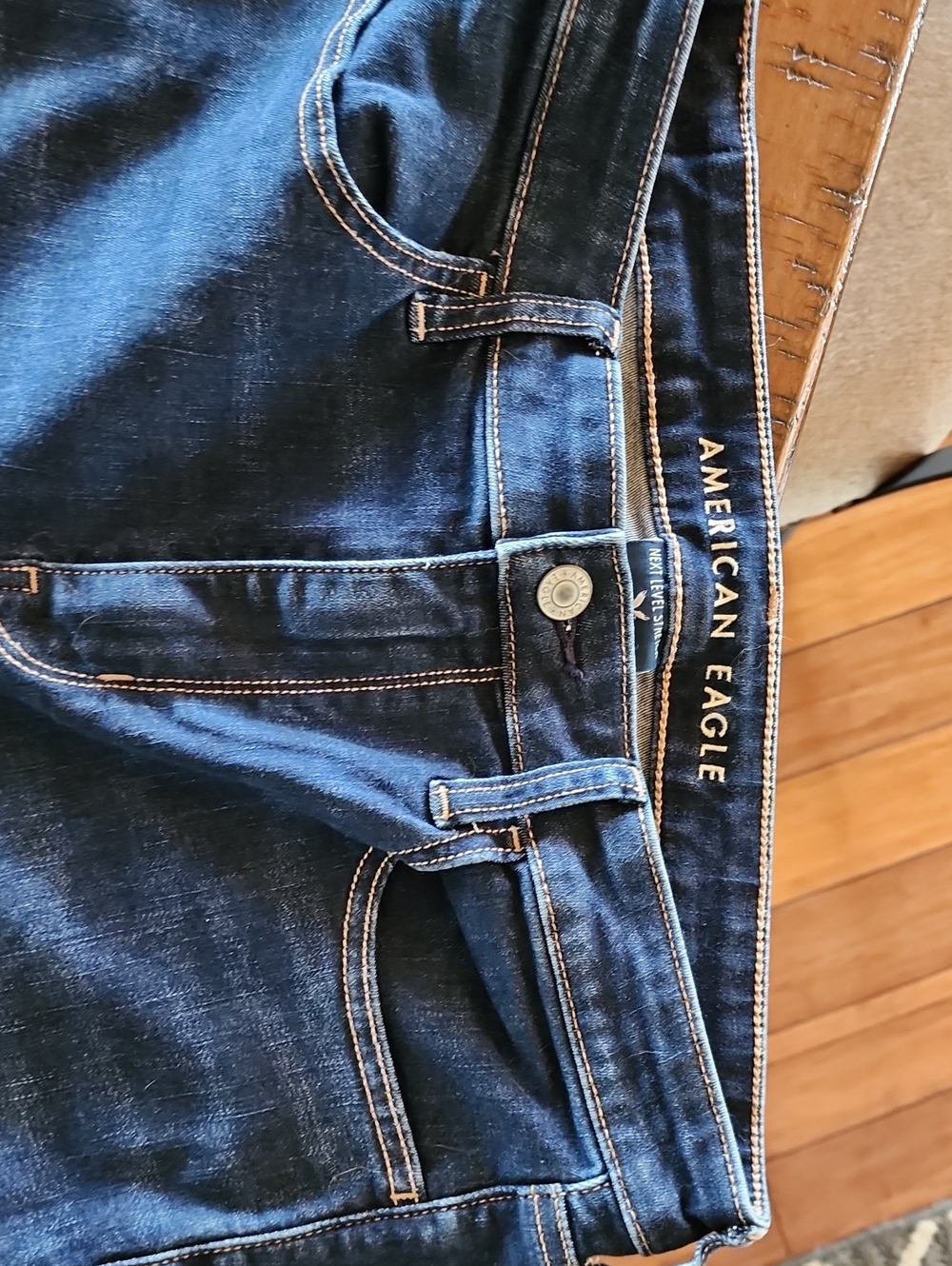 American Eagle Outfitters Slim Next Level Stretch Sz 12 Dark Blue Women's Jeans